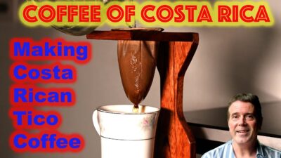 How to make Costa Rican Tico style coffee with a sock or bolso