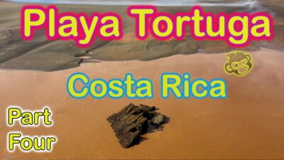 Playa Tortuga Ojochal Costa Rica aka Tortuga Beach as seen from the air- Part four.