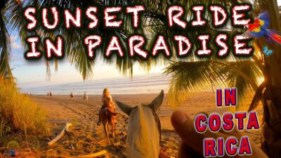 Sunset Horseback ride🐴 in Paradise- Costa Rica Beach Horse back ride- Uvita