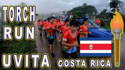 Torch Run in Uvita Costa Rica aka the Antorcha de la Independencia Independence Day